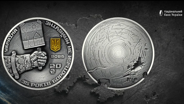 National Bank of Ukraine Unveils Silver Commemorative Coin Marking 35 Years of Independence