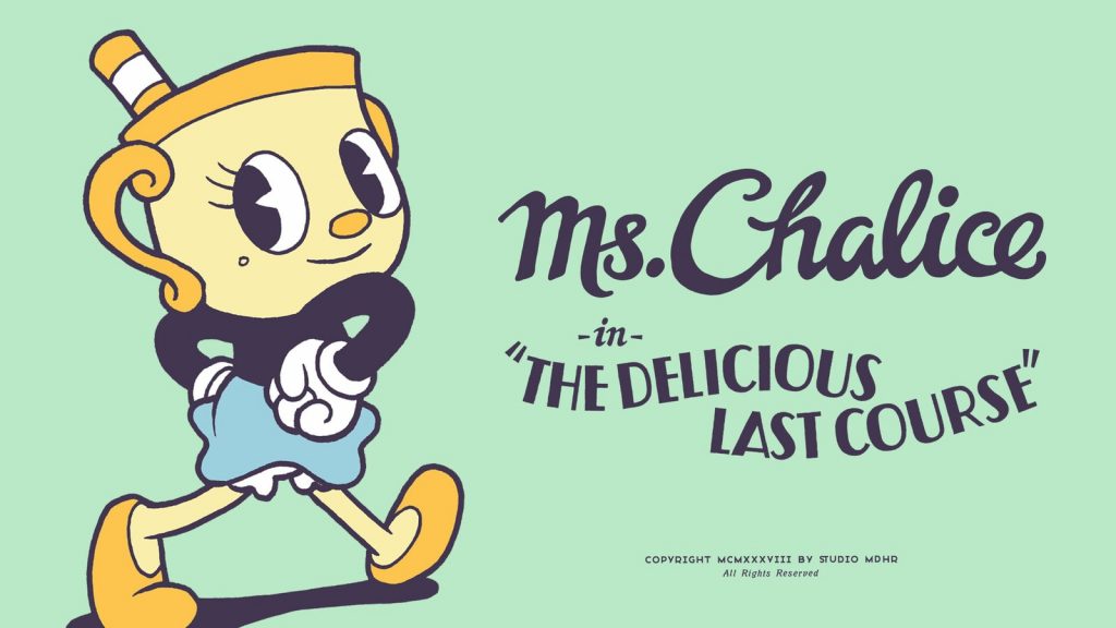 Cuphead screenshot showing hand-drawn 1930s cartoon-style platforming